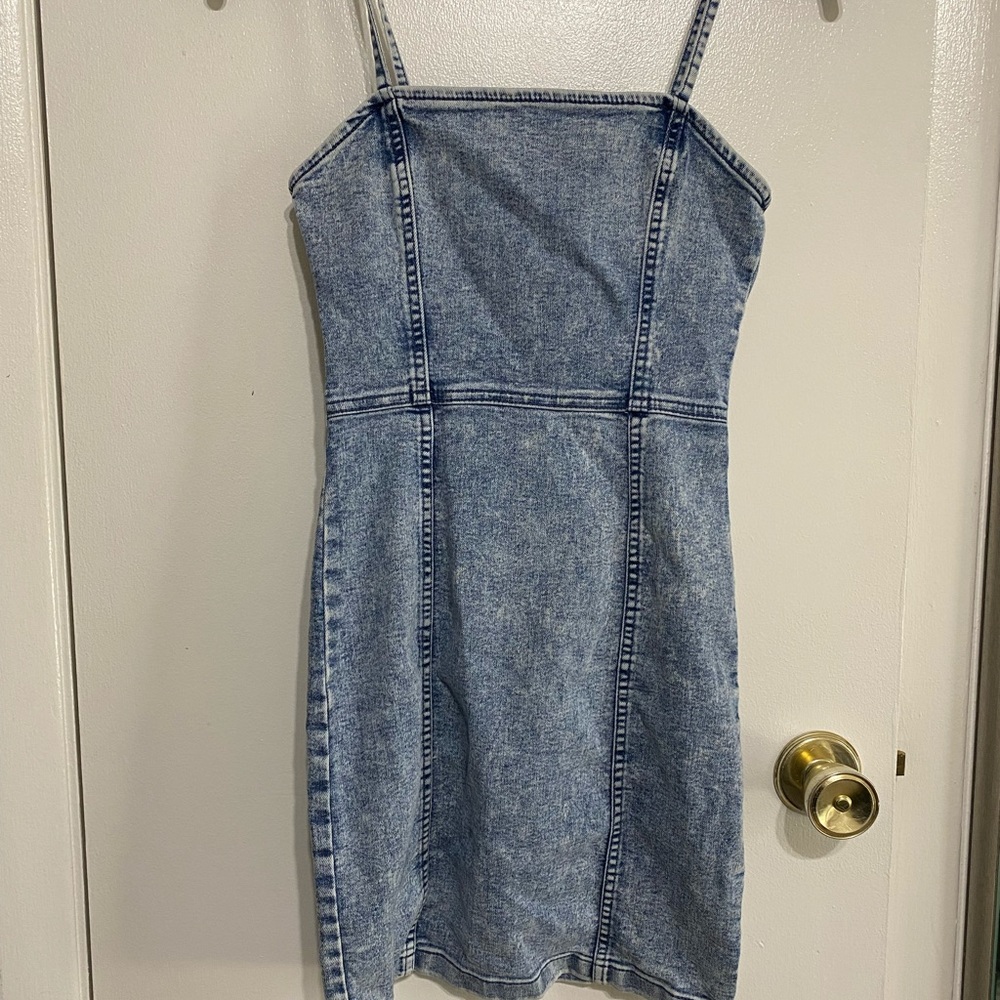 H&M Acid Wash Denim Dress